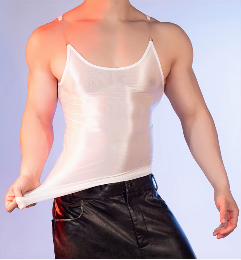 White Sheer Tank Top
