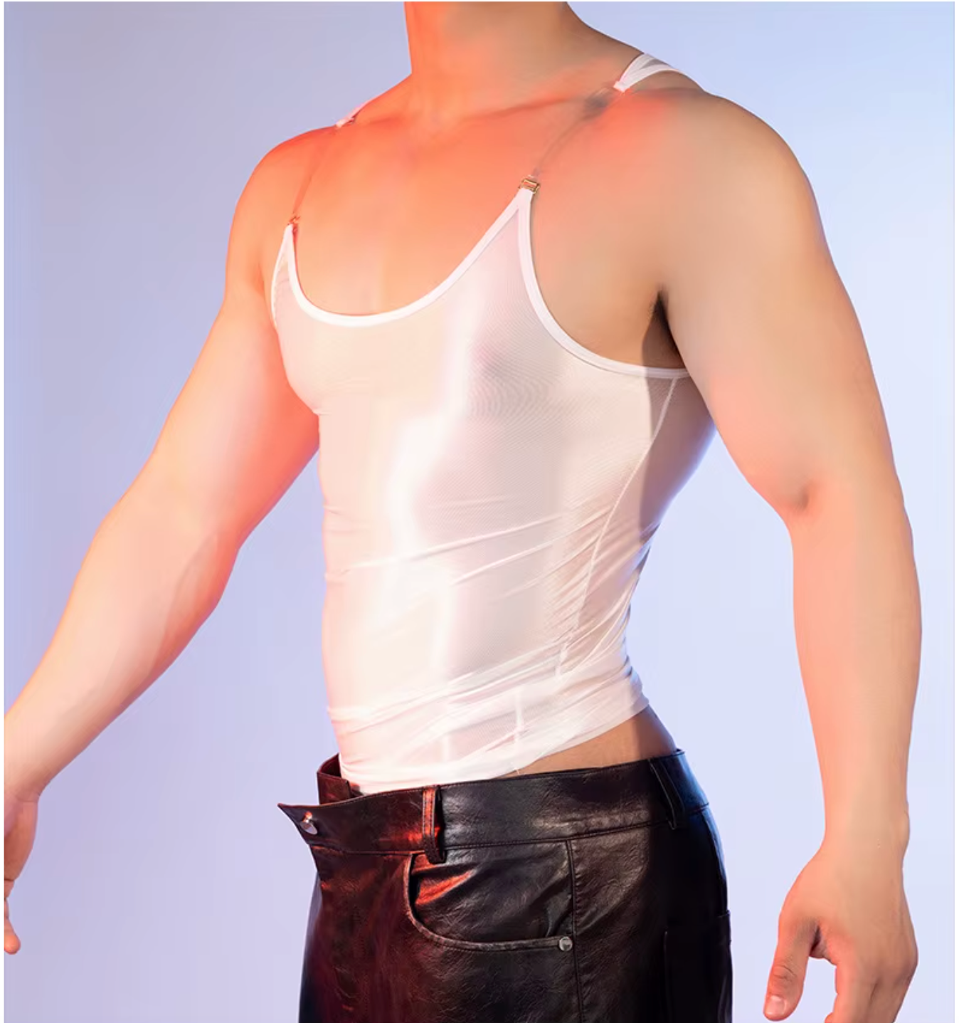 White Sheer Tank Top