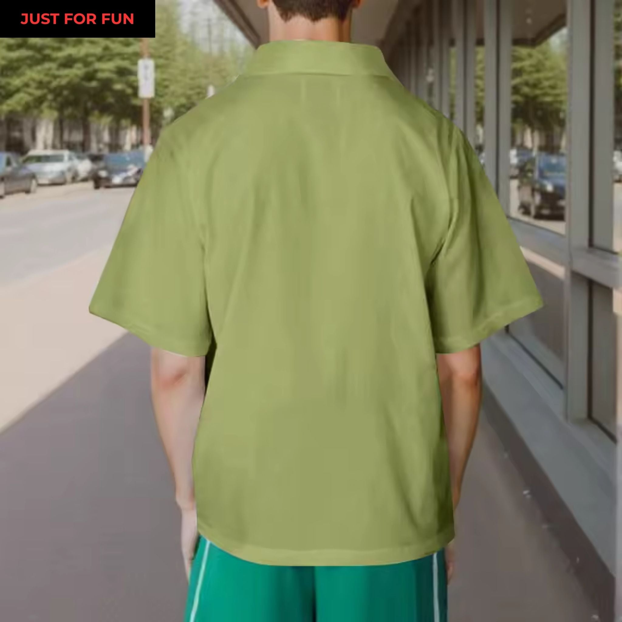 Green Tie Detailed Solid T-shirt