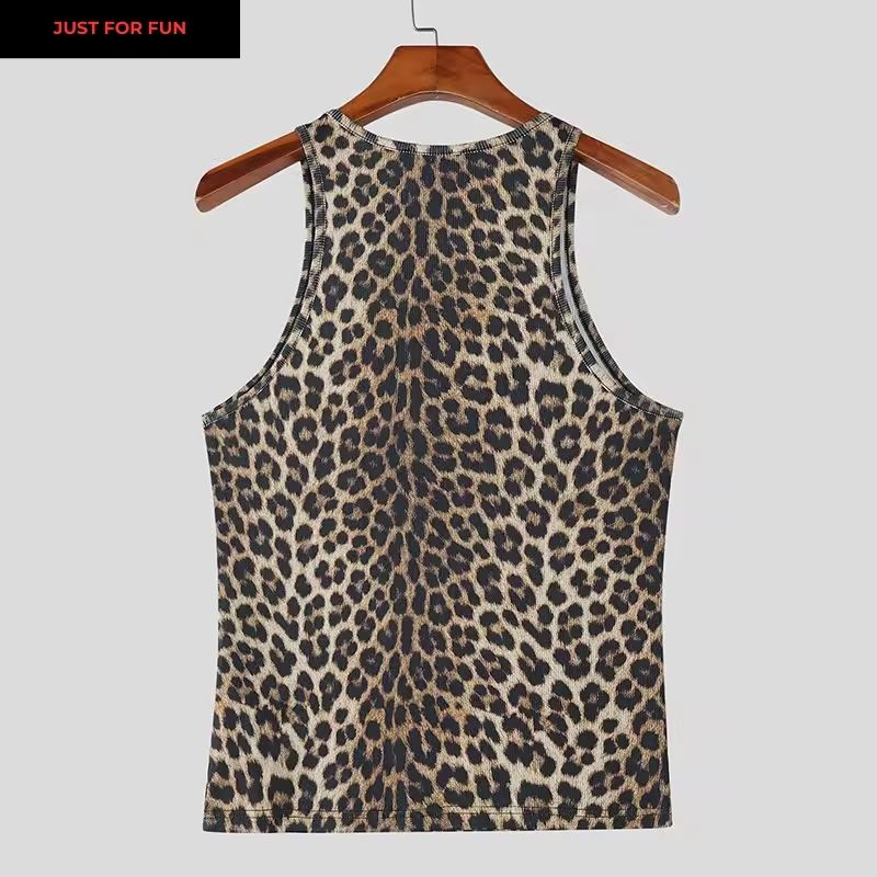 Leopard Tank Top Men