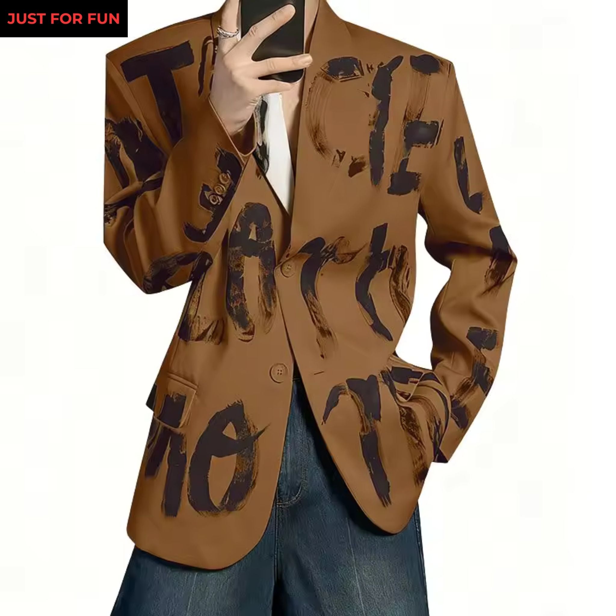 Printed Blazer Men