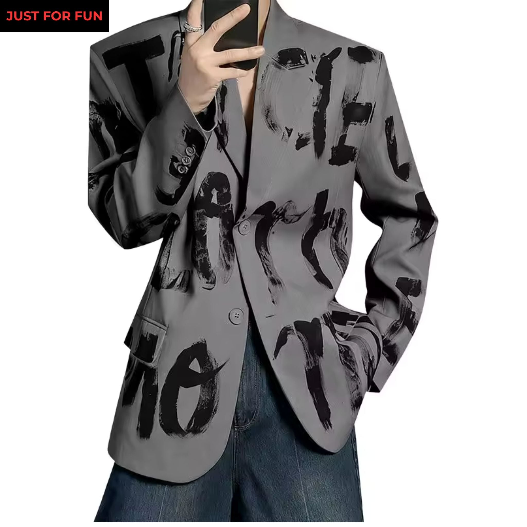 Printed Blazer Men