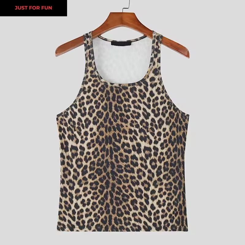 Leopard Tank Top Men