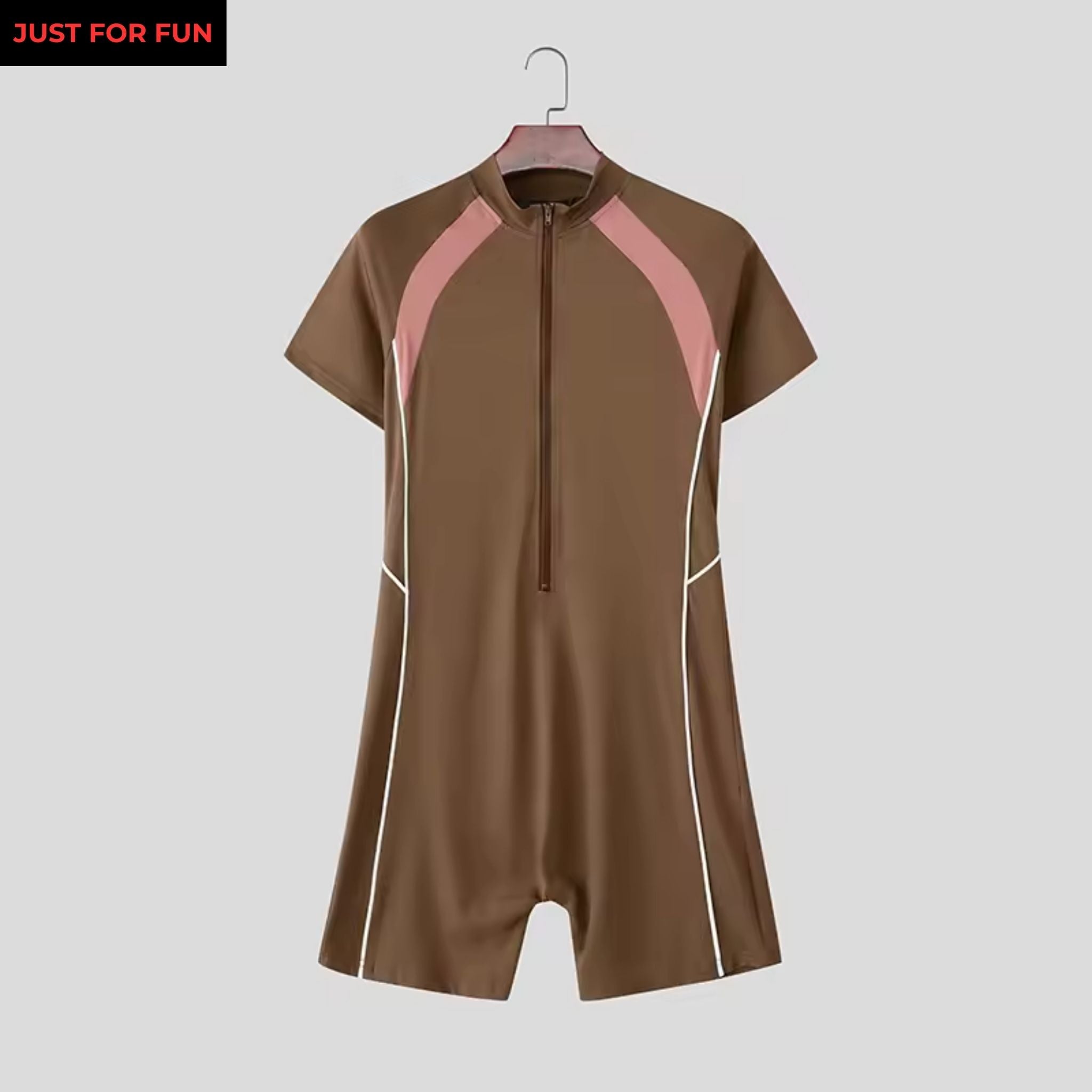 Patchwork Casual Bodysuit Men