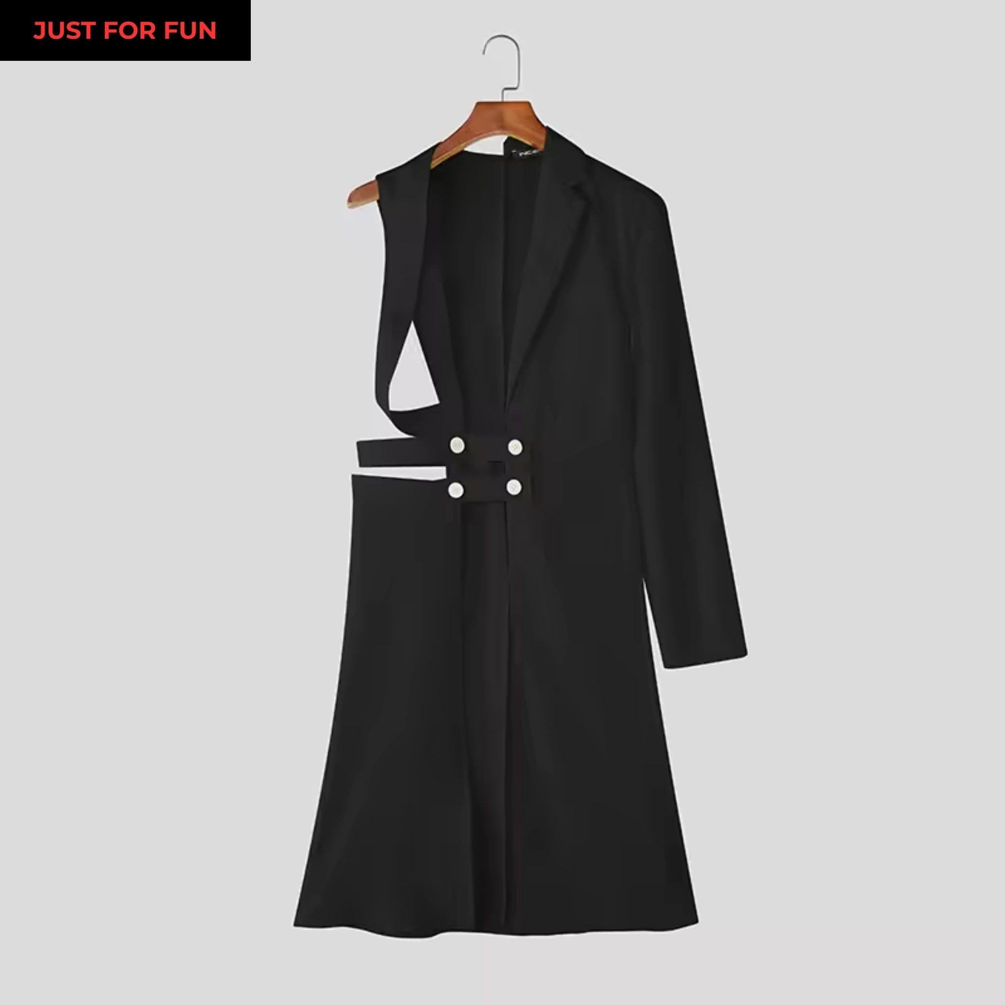 Pink Asymmetric Button Detailed Suit