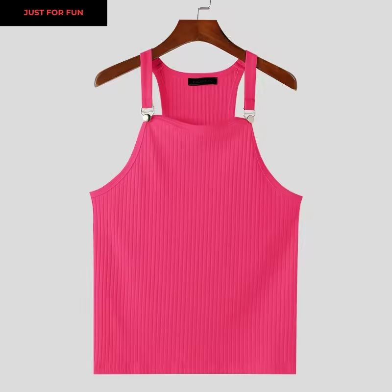Pink Knitted Tank Top