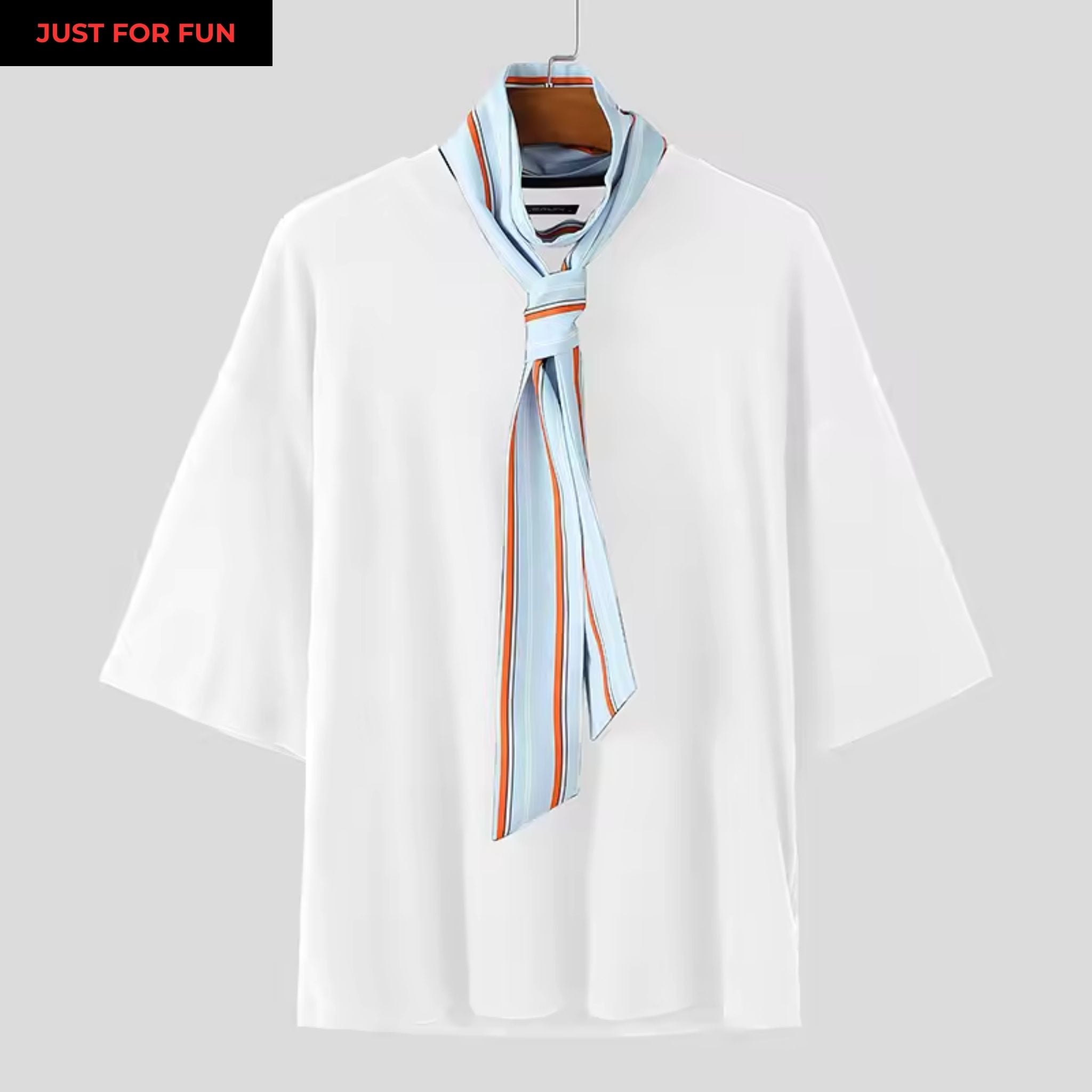 Brown Scarf Detailed Tshirt