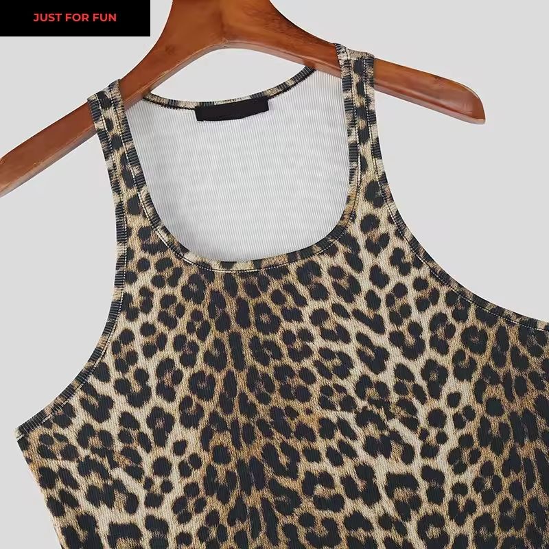 Leopard Tank Top Men