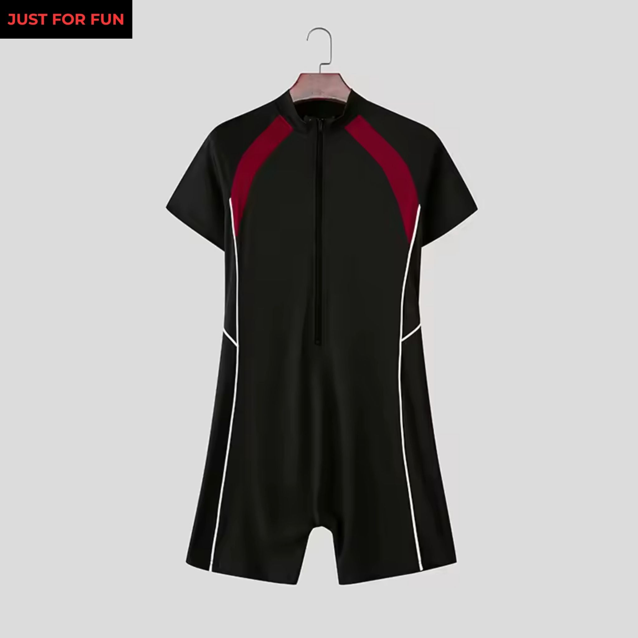 Patchwork Casual Bodysuit Men