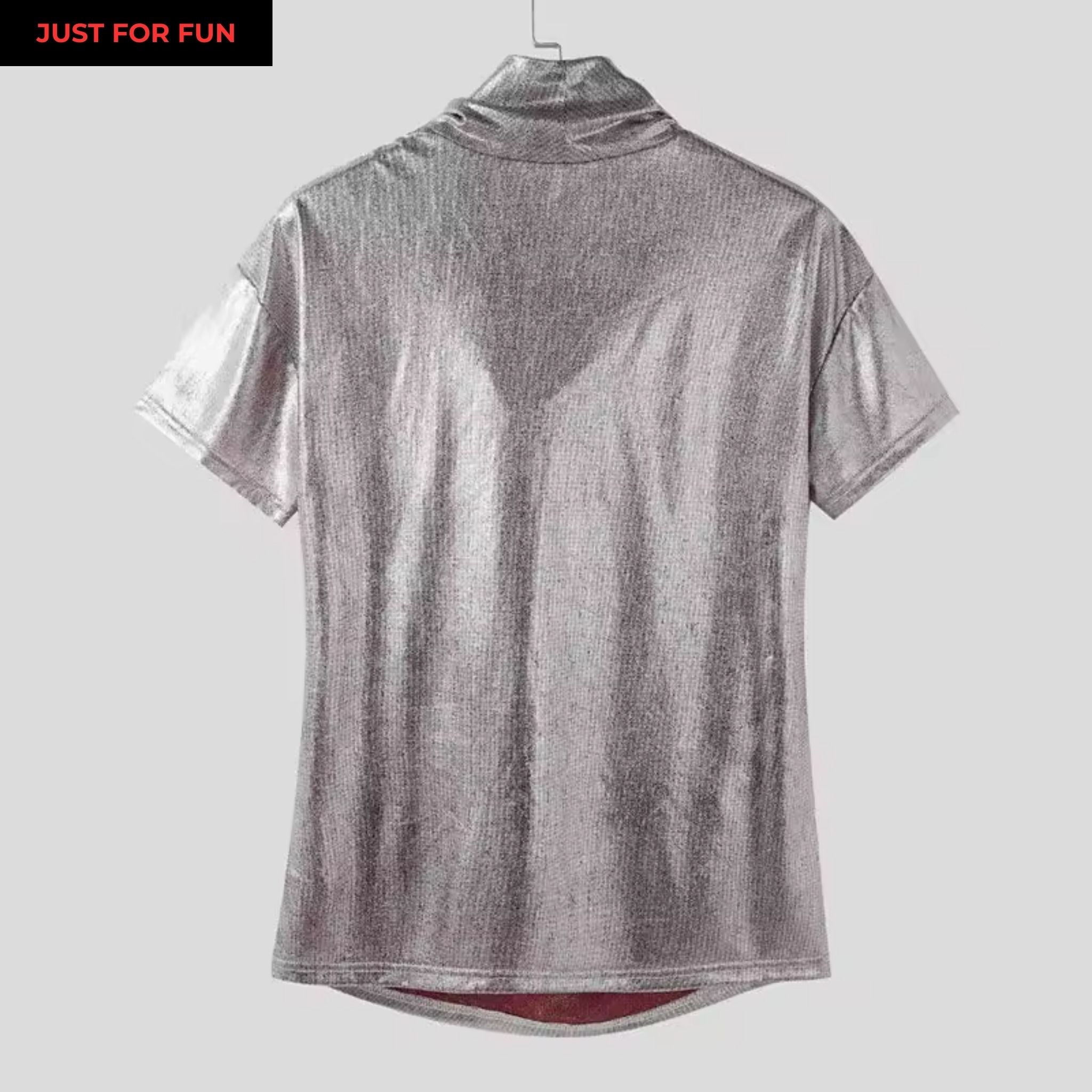 Shiny Loose T-shirt Men