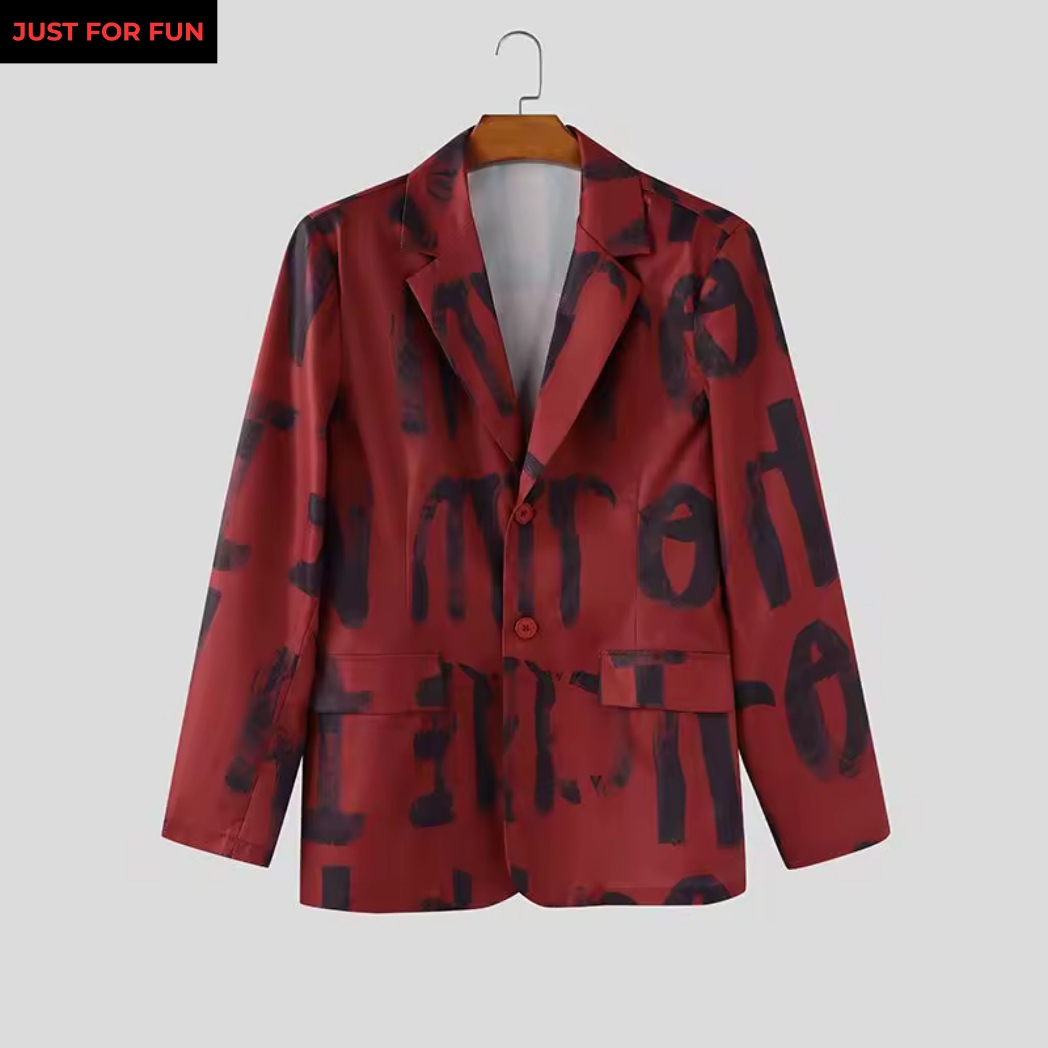 Printed Blazer Men