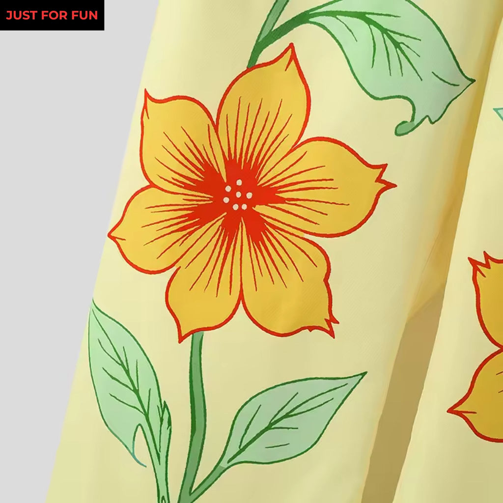 Two Piece Printed Crop Blazer and Wide Leg Pants