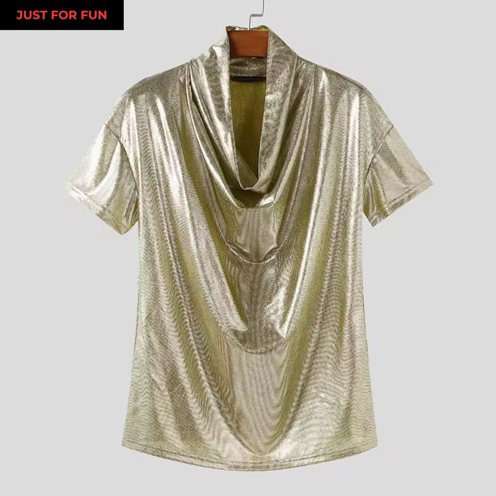 Shiny Loose T-shirt Men