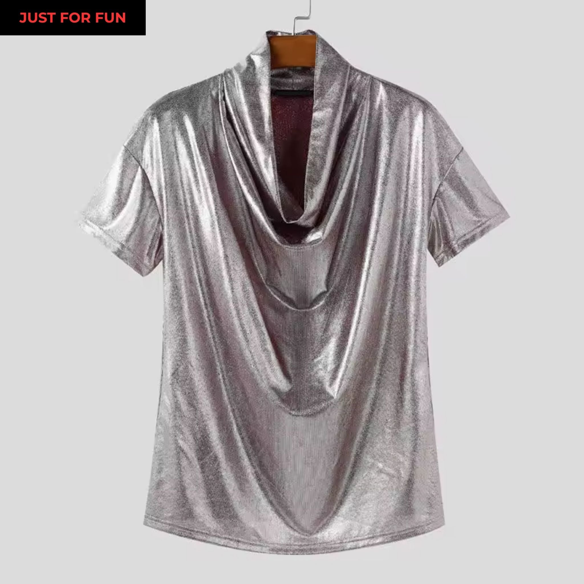 Shiny Loose T-shirt Men