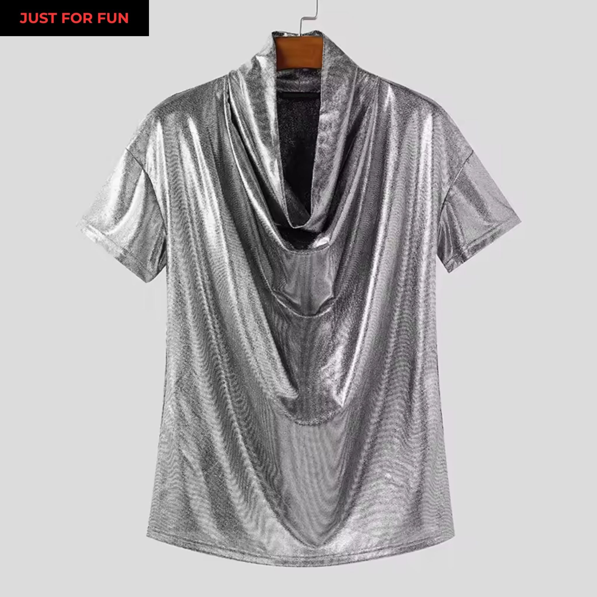 Shiny Loose T-shirt Men