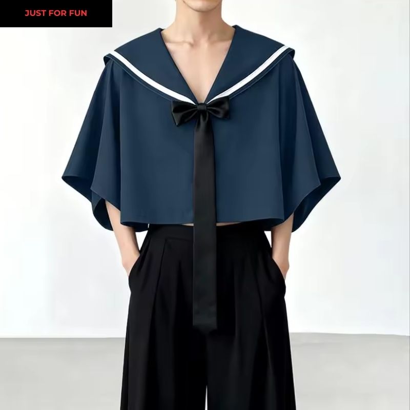 Navy Patchwork Sailor Shirt