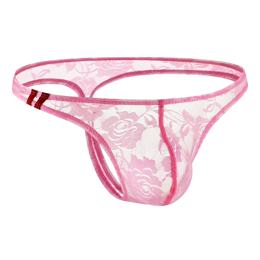 Pink Lace Thong