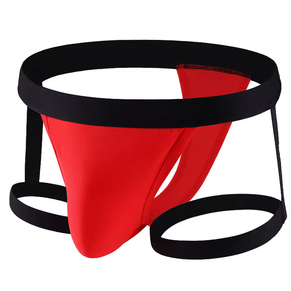 Hot Red Patchwork Underwear