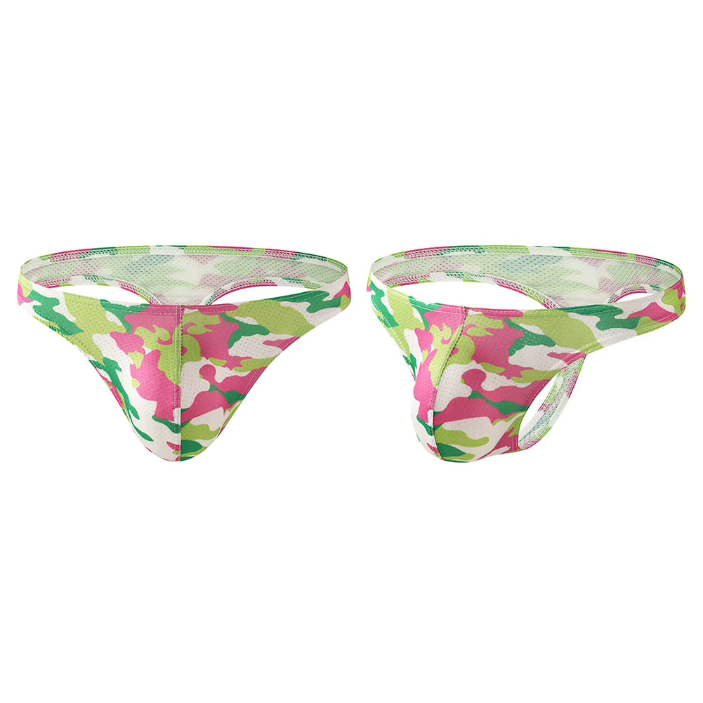 Colorful Patterned Thongs