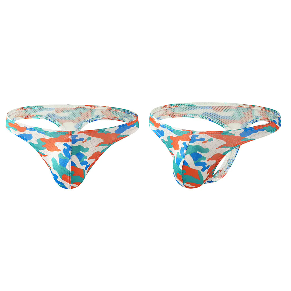 Colorful Patterned Thongs