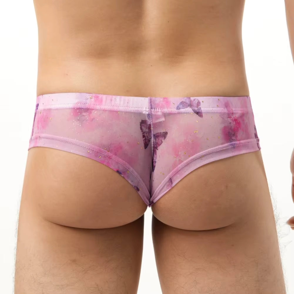 Purple Sheer Butterfly Underwear